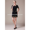 European Style Besticktes Midi Abendkleid Sexy Kleid für Clubwear